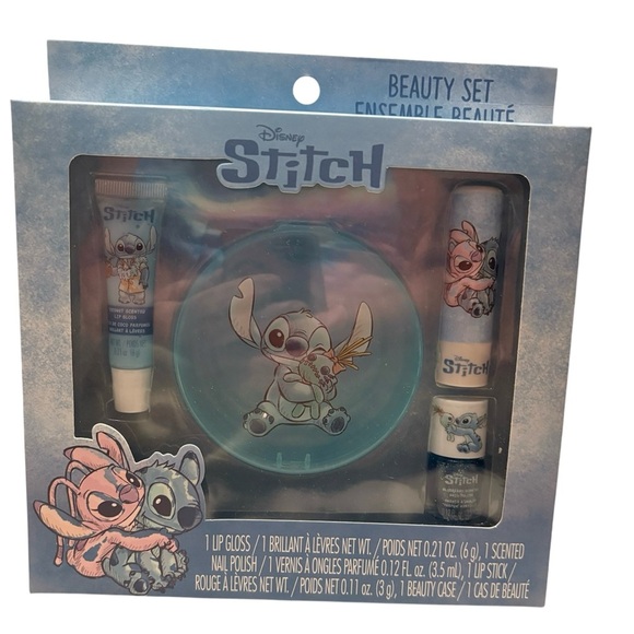 Disney Bundle  Stitch Soap Dish Lotion Dispenser Beauty Set & Figural Backpack - Picture 12 of 14